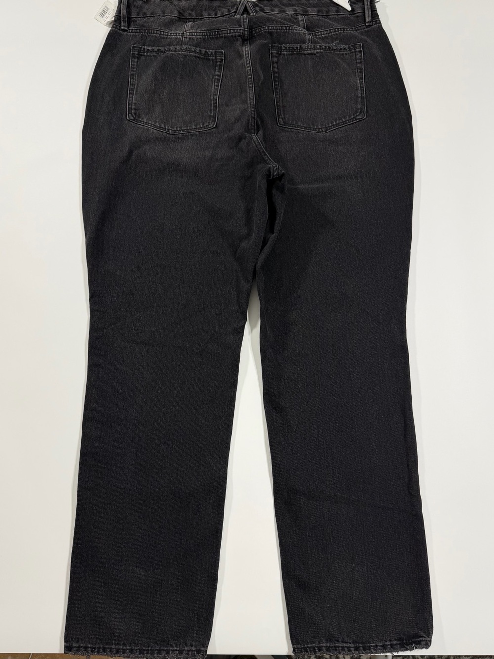 NWT Good American Good ’90s Black Relaxed Straight Jeans 18 - Picture 3 of 12